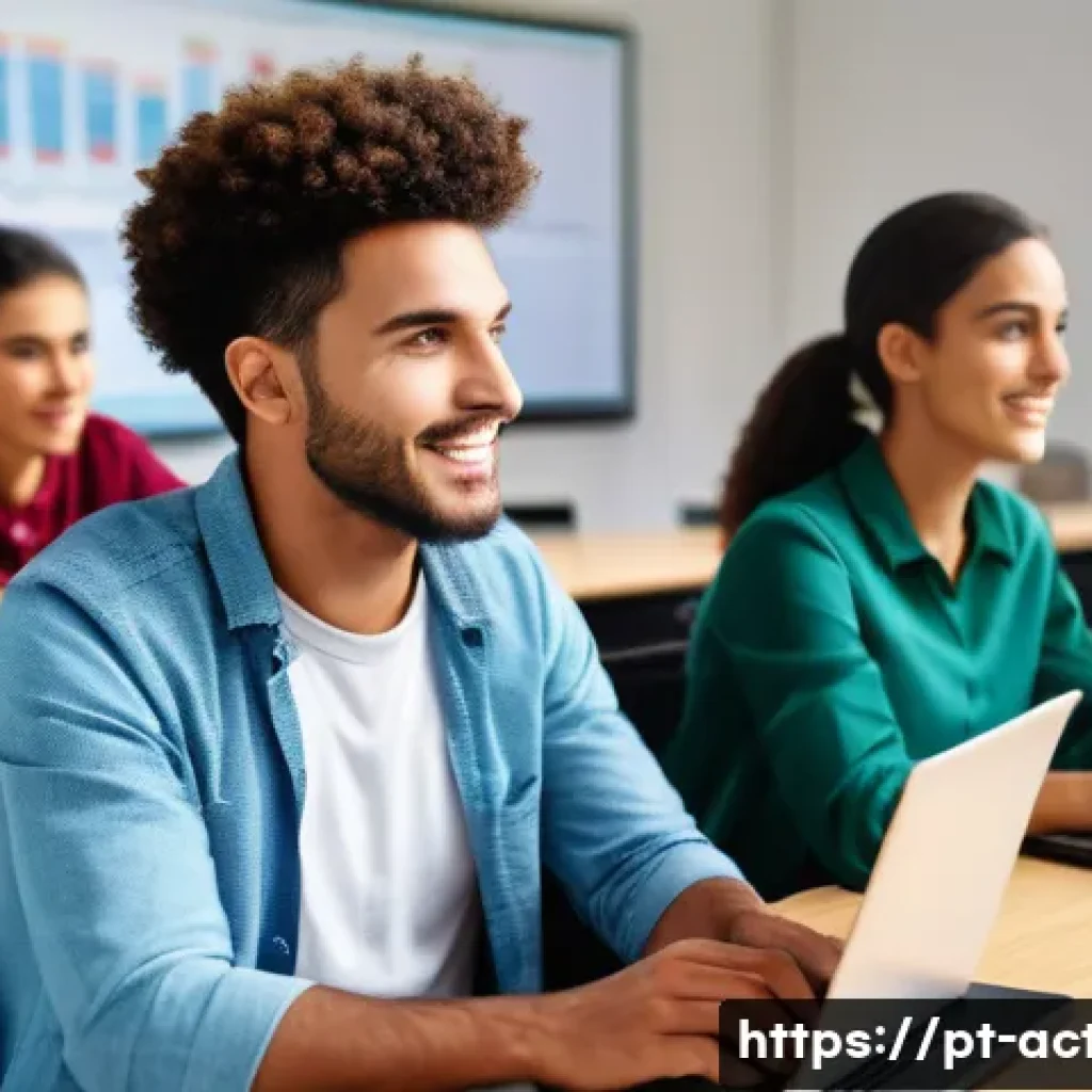 전산세무회계 자격증과 회계사 자격증 비교 - A modern Brazilian classroom scene showing diverse adult students engaged in a practical accounting ...