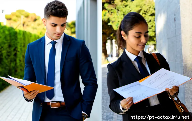 전산세무회계 자격증 취득과 대학 학위 비교 - Photorealistic split-composition career comparison in Portugal: on the left, a focused young adult s...